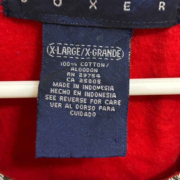 Esleep Gingham Button Top XL Black White Red Rose Patch - Picture 4 of 7